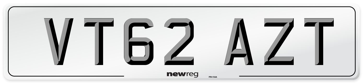 VT62 AZT Number Plate from New Reg